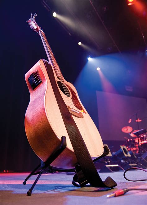 Acoustic Guitarist On Stage