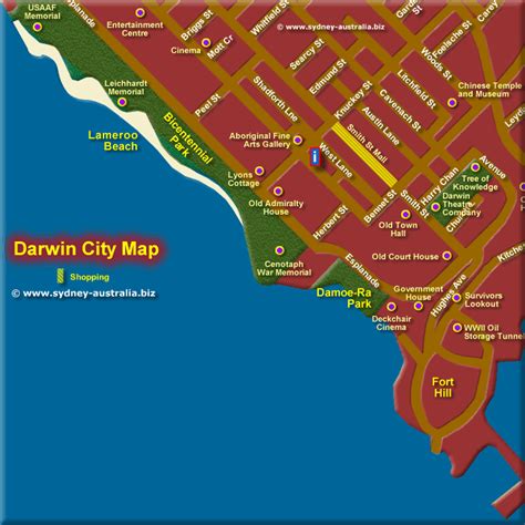 Map Of Darwin City – Verjaardag Vrouw 2020