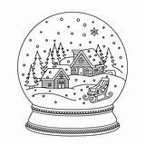 Awesome Snow Globe coloring Page  Download Print Or Color Online For Free sketch template