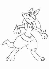 Lucario From Pokemon Coloring Pages  Free Printable sketch template