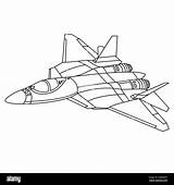 Fighter Jet Coloring Page sketch template