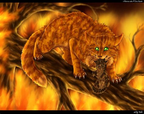 Fireheart and Bramblekit by Vialir on DeviantArt