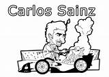 Carlos Sainz Coloring Pages sketch template