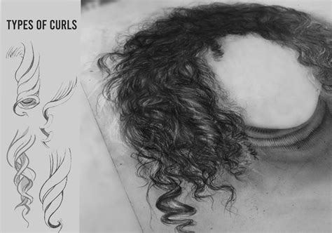 How To Draw Curly Hair With Pencil