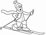 Skier coloring Page  Free Printable Pages On Colooricom sketch template