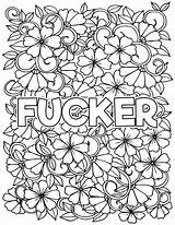 Coloring Pages Swear Words Printable sketch template