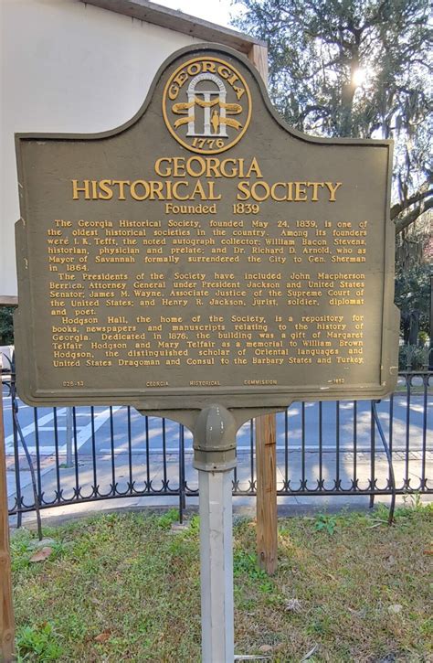 Georgia Historical Society: Founded 1839 - Georgia Historical Society