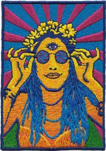 Application Psychedelic Hippy Chick Patch *** Amazon most trusted e-retailer #ChildrenArtsCrafts ...
