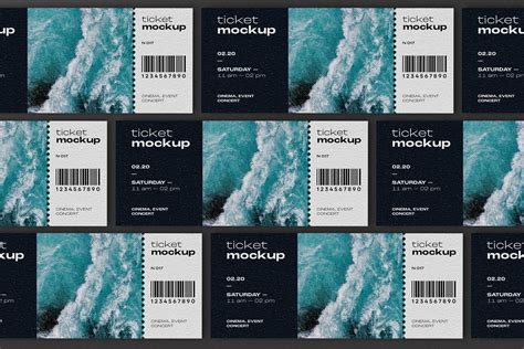 Event Ticket Mockups - Design Cuts