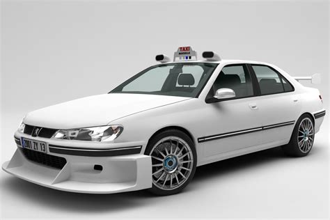 3D peugeot 406 taxi - TurboSquid 1309804