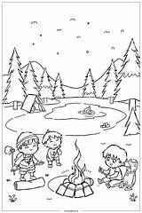 Summer Camp Adventure Activities Collage Coloring Page Free PDF&ampPNG  sketch template