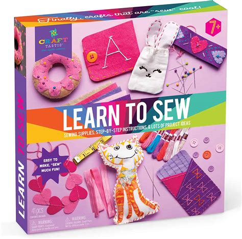 Craft Sewing Kit for Little Girls - Sewing Kits for Kids - Learn to Sew - Gifts for Kids - Gifts ...