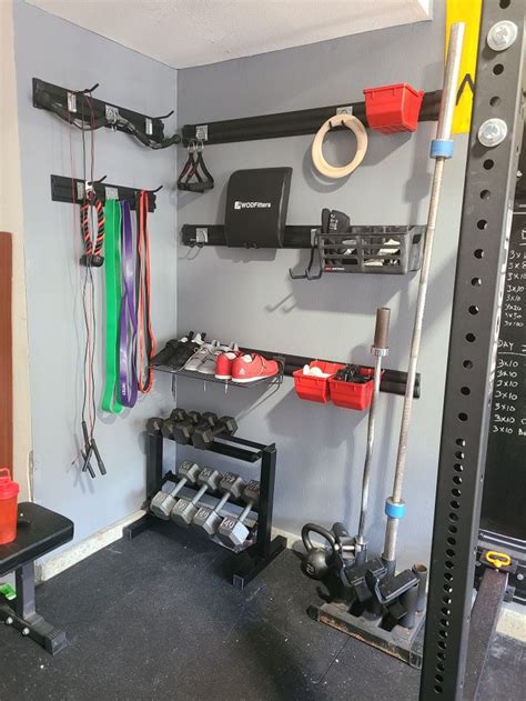 Garage Gym wall storage | Gym room at home, Home gym decor, Diy home gym