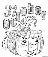 Printable October Coloring Pages sketch template