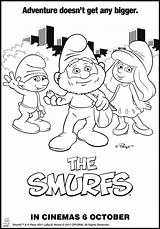 Smurfs Characters Coloring Pages sketch template