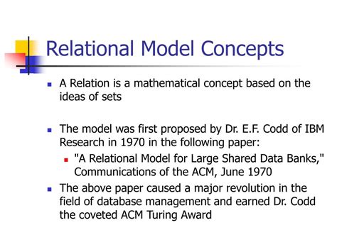 PPT - Chapter 5 Relational Model Concepts PowerPoint Presentation, free ...