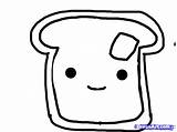 Toast Coloring Sheet Pages sketch template