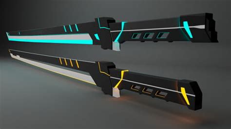 ArtStation - Cyberpunk_Swords | Game Assets