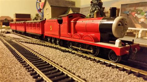 James and the new red branchline coaches 1 by 76859Thomasreturn on DeviantArt