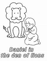 Daniel Lions Den Coloring Page Pages sketch template