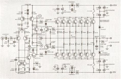 Audio Power Amplifier Circuit Diagram