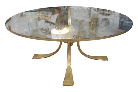 Gold Base Glass Top Coffee Table, Base, Gold, Furniture, Vintage, Home Decor, Design, Decoration ...