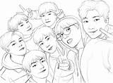 81 BTS Coloring Pages  ColoringPagesOnlycom sketch template
