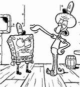 Squidward Coloring Pages SpongeBob SquarePants  Free Printable sketch template