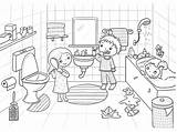 Hygiene Coloring Pages  Free Printable For Kids sketch template
