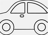 Basic Car Outline Sketch Coloring Page sketch template
