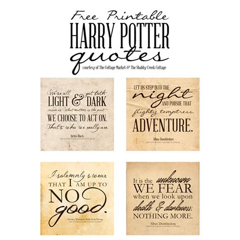 Free Harry Potter Quotes Printables