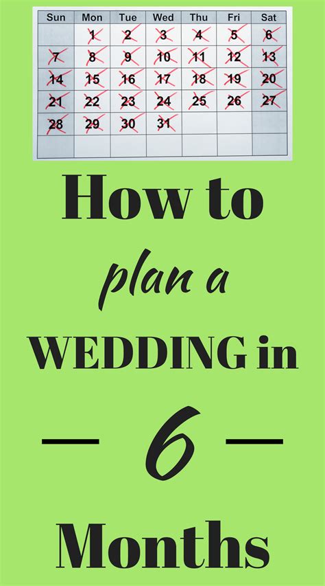 How To Plan A Wedding In 6 Months | Stress free wedding planning, How to plan, Easy wedding planning