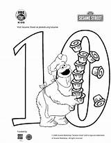Sesame Street Coloring Pages Numbers For Kids sketch template