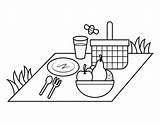 Picnic Basket Coloring Pages sketch template