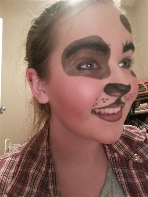 Dog makeup Halloween Looks, Adult Halloween, Fall Halloween, Halloween Face Makeup, Halloween ...