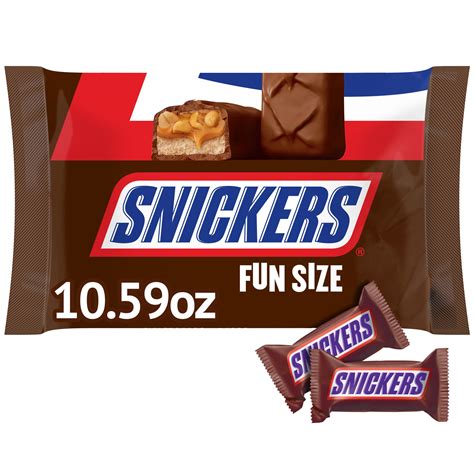 SNICKERS Chocolate Candy Bars Fun Size, 10.59 Oz - Walmart.com - Walmart.com