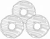 Yummy Donuts Coloring Pages Printable PDF  Coloringfoldercom sketch template
