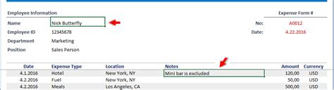 Reimbursement Form in Excel | Expense Form for Employees