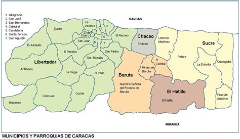 Mapa de Caracas