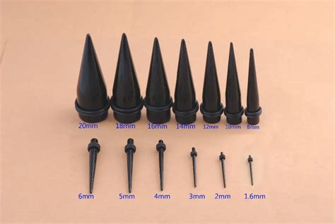 13Pcs Ear Taper+ PLUG Kit 14G 00G 1.6mm 20mm Gauges Expander Set Stretchers Tunnels Ear Stud ...