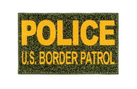 1:6 scale US Border Patrol Tactical Vest Back Patch, OD w/Yello | ONE ...