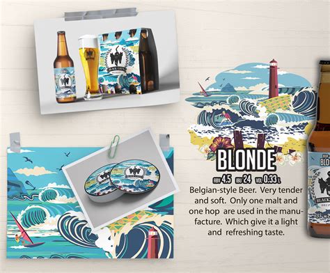 Illustrations for craft beer labels | Behance