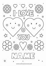 Coloring Pictures Of I Love You sketch template