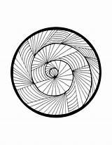 Coloring Page Spiral  Fans Etsy sketch template