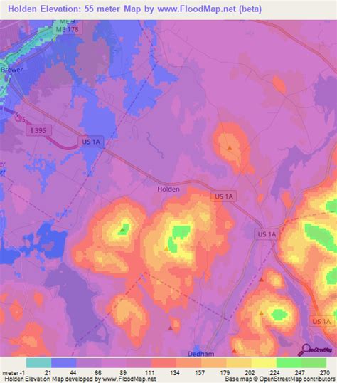 Elevation of Holden,US Elevation Map, Topography, Contour