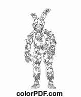 Withered Bonnie FNAF – Coloring Pages And Books In PDF sketch template