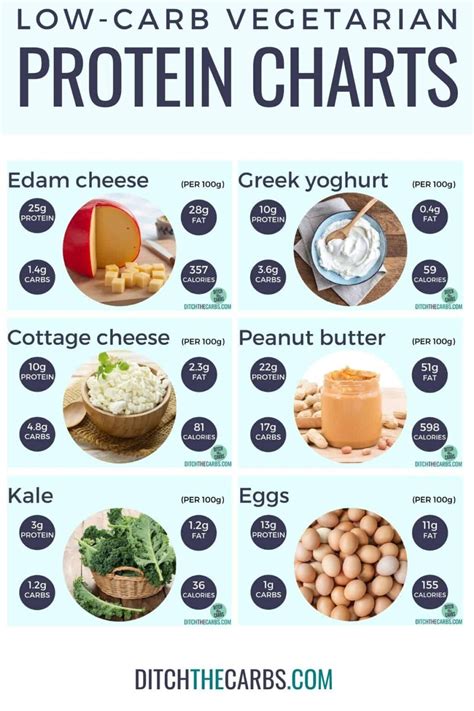 10 High-Protein Low-Carb Vegetarian Foods (Protein Charts) + 31 recipes