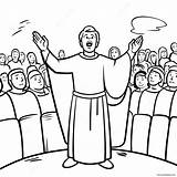 Paul Preaching To Crowds Coloring Page 30645 24233 sketch template