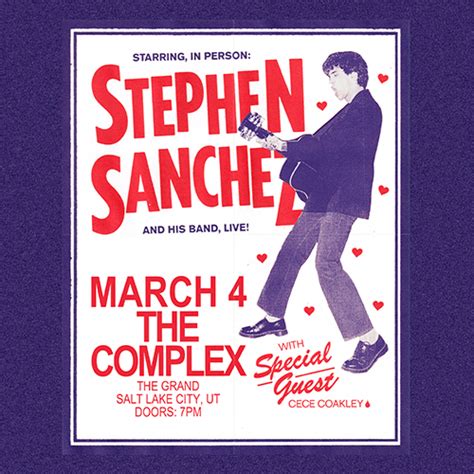 Tickets for STEPHEN SANCHEZ in Salt Lake City from The Complex