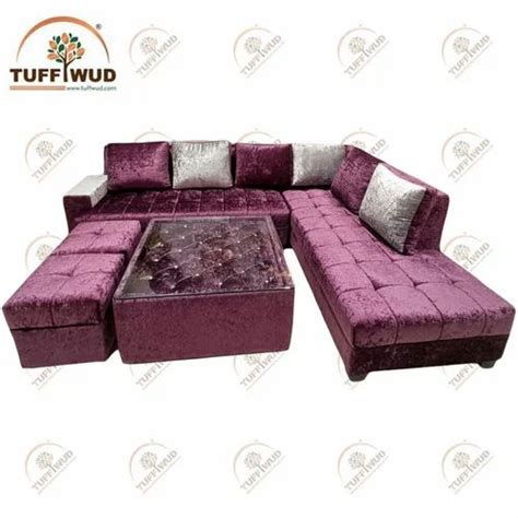 7 Seater Velvet Corner Sofa Set at Rs 99000/set in Gwalior | ID ...